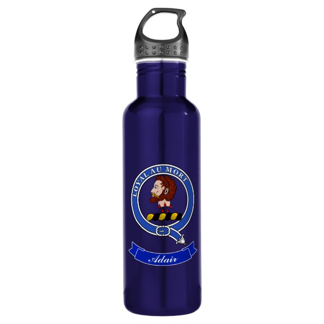 Adair Clan Badge Personalised 710 Ml Water Bottle (Front)
