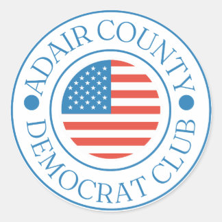 Adair County Democrat Club Logo Sticker