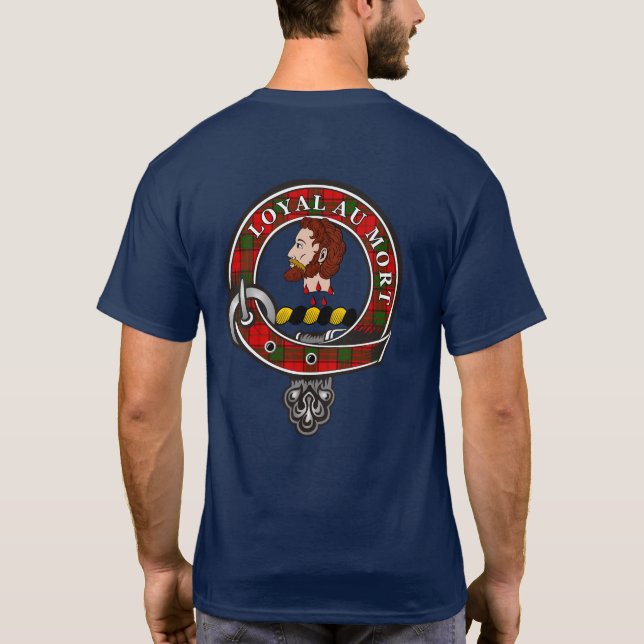 Adair Tartan Clan Badge Personalised T-Shirt (Back)