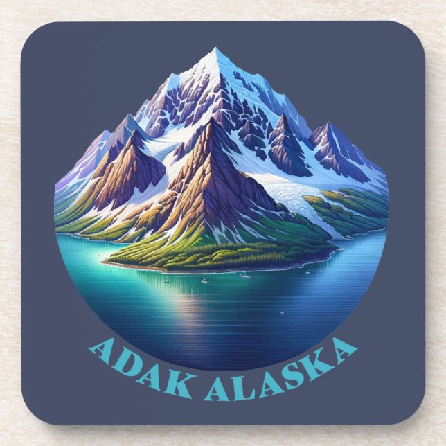 Adak Alaska Coaster (Front)