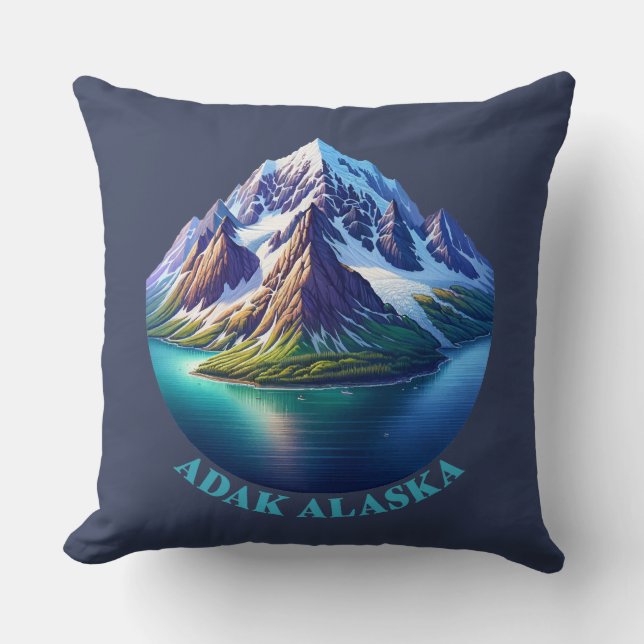 Adak Alaska Cushion (Front)