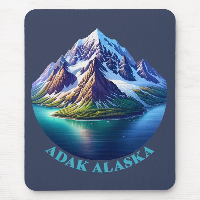 Adak Alaska Mouse Mat (Front)