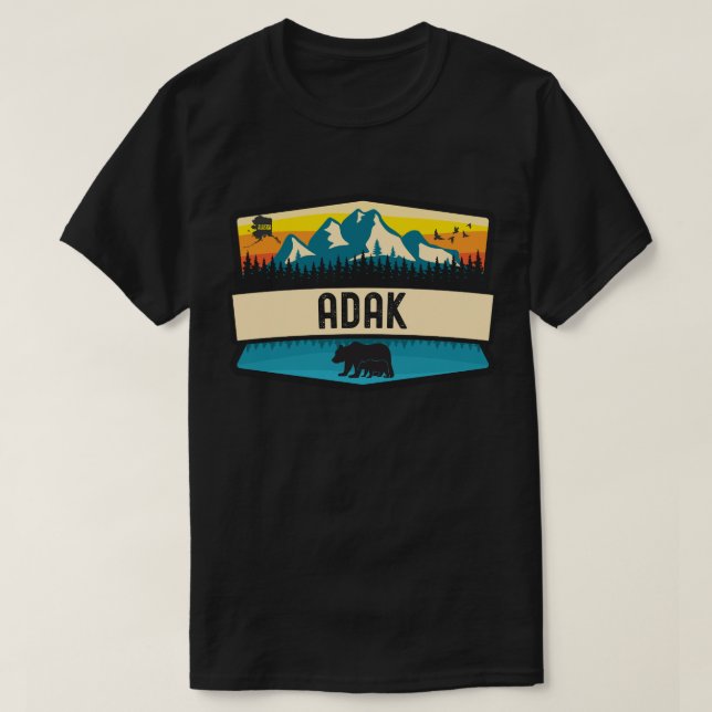 Adak, Alaska T-Shirt (Design Front)