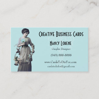 Adalia in Aqua  from Creative Business Cards
