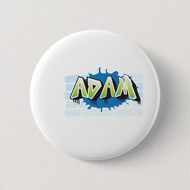 adam.ai 6 cm round badge (Front)
