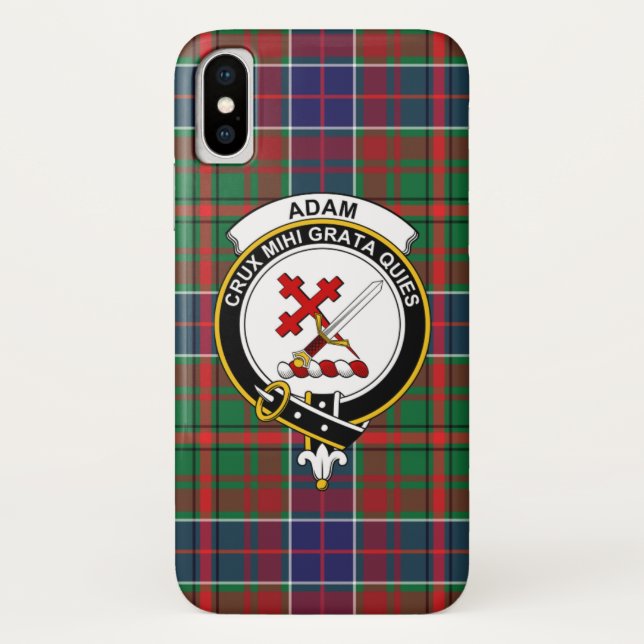 Adam Ancient Scottish Clan Tartan Phone Case (Back)