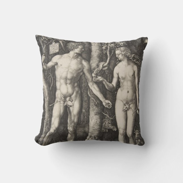 Adam and Eve, 1504 Cushion (Front)