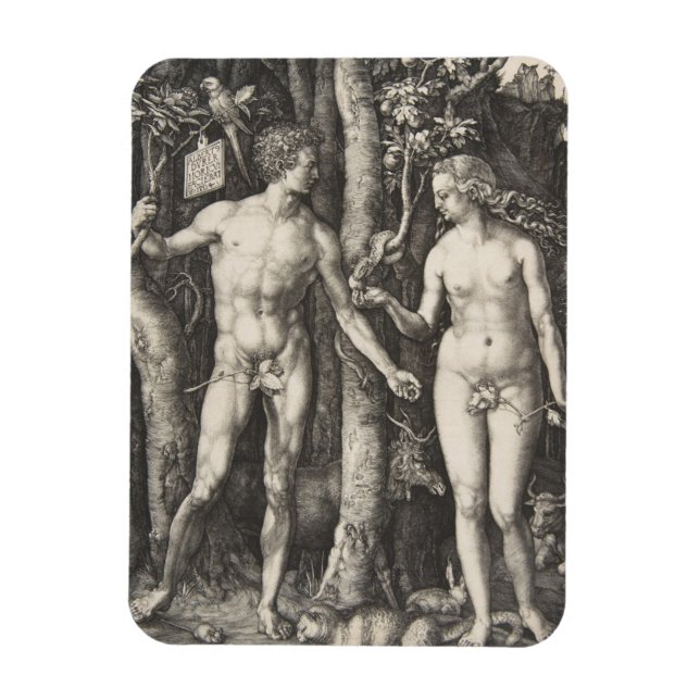 Adam and Eve, 1504 Magnet (Vertical)