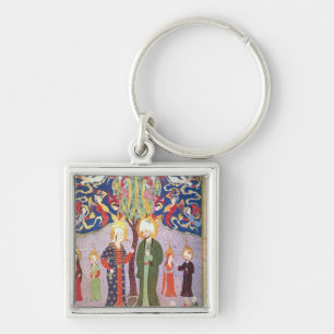 Adam and Eve and their Thirteen Twins Key Ring