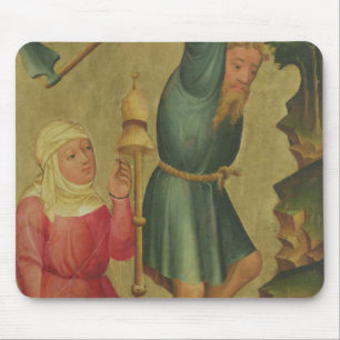 Adam and Eve at Work Mouse Mat
