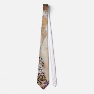Adam and Eve by Gustav Klimt Tie