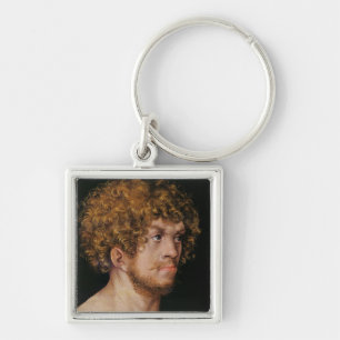 Adam and Eve, detail of Adam's head Key Ring