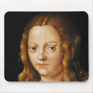 Adam and Eve, detail of Eve's head Mouse Mat