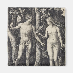 Adam and Eve Engraving by Albrecht Durer Magnet