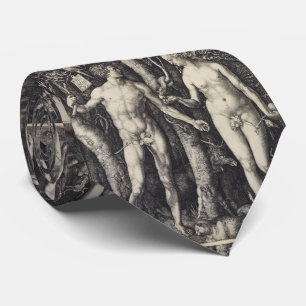 Adam and Eve Engraving by Albrecht Durer Tie