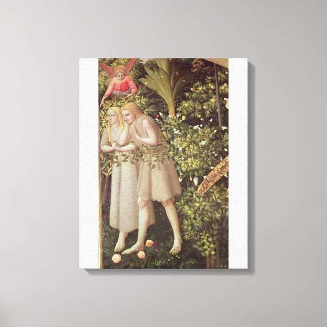 Adam and Eve Expelled from Paradise Canvas Print (Front)