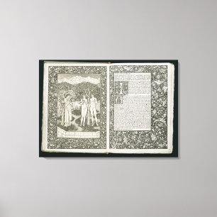 Adam and Eve, from 'The Kelmscott Chaucer', publis Canvas Print