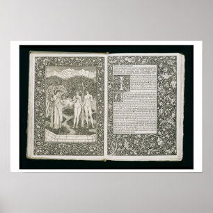 Adam and Eve, from 'The Kelmscott Chaucer', publis Poster