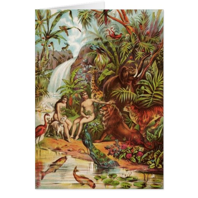 Adam And Eve In The Garden (Front)