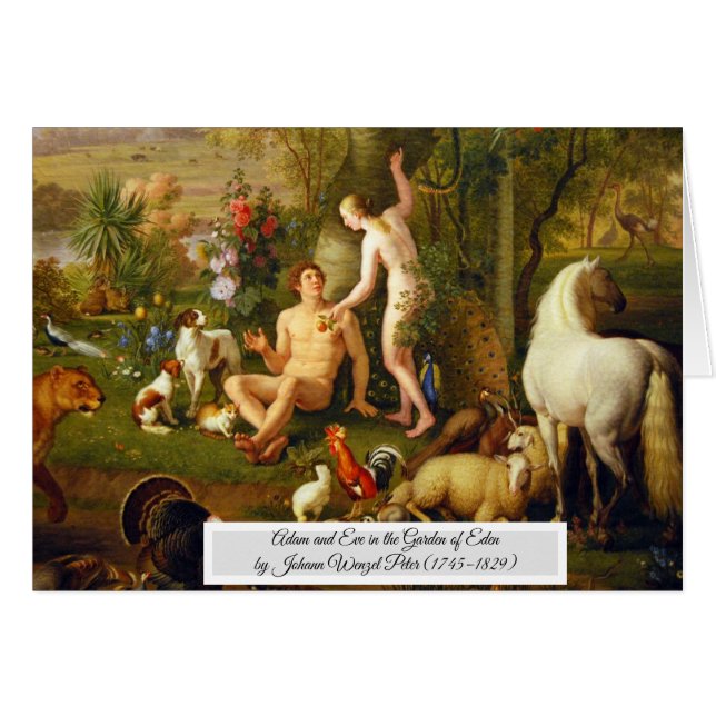 Adam and Eve in the Garden (Front Horizontal)