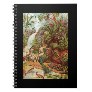 Adam And Eve In The Garden  Notebook