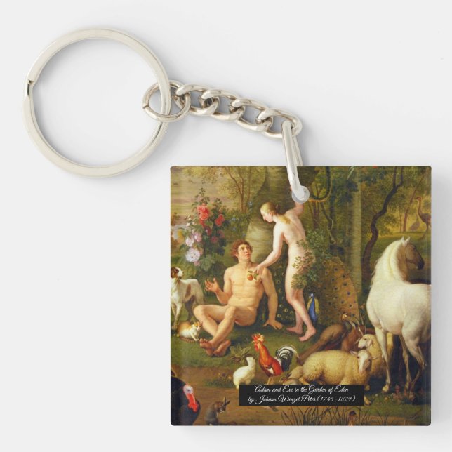 Adam and Eve Key Ring (Front)