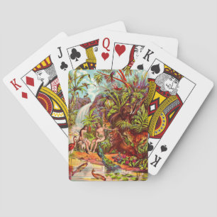 Adam and Eve playing cards