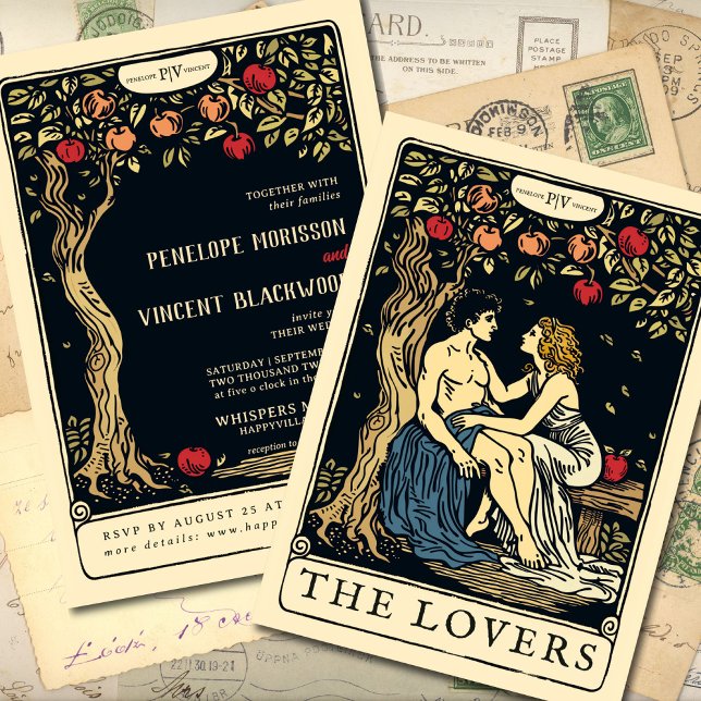 Adam and Eve | Tarot Wedding Invitation (Creator Uploaded)