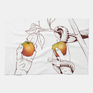 Adam and Eve Tea Towel
