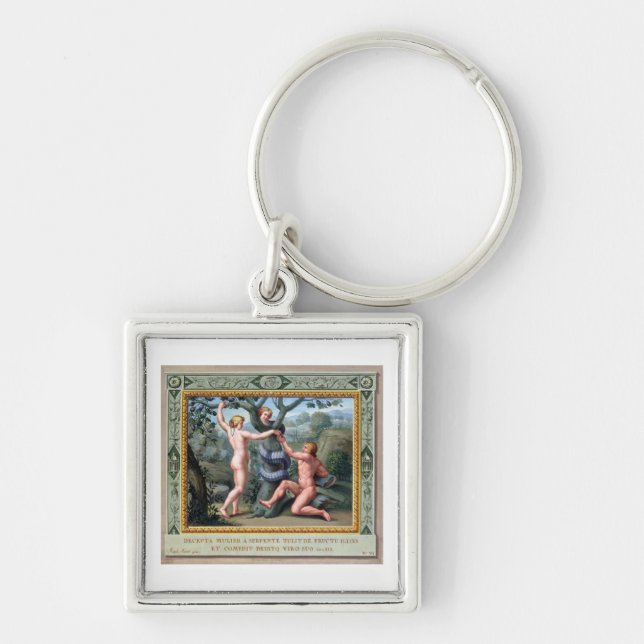 Adam and Eve with the Serpent, illustration from t Key Ring (Front)