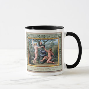 Adam and Eve with the Serpent, illustration from t Mug