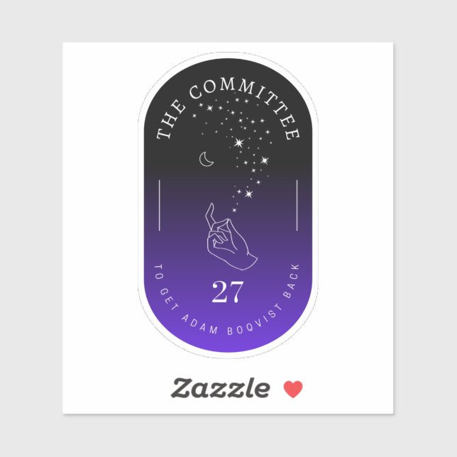  Adam Boqvist Back Twilight Sticker (Sheet)