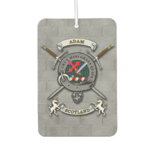 Adam Clan Badge & Swords Car Air Freshener
