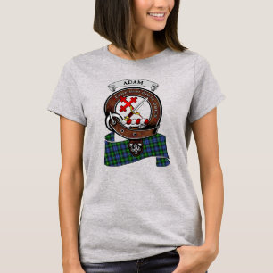 Adam Clan Badge & Tartan Women's T-Shirt