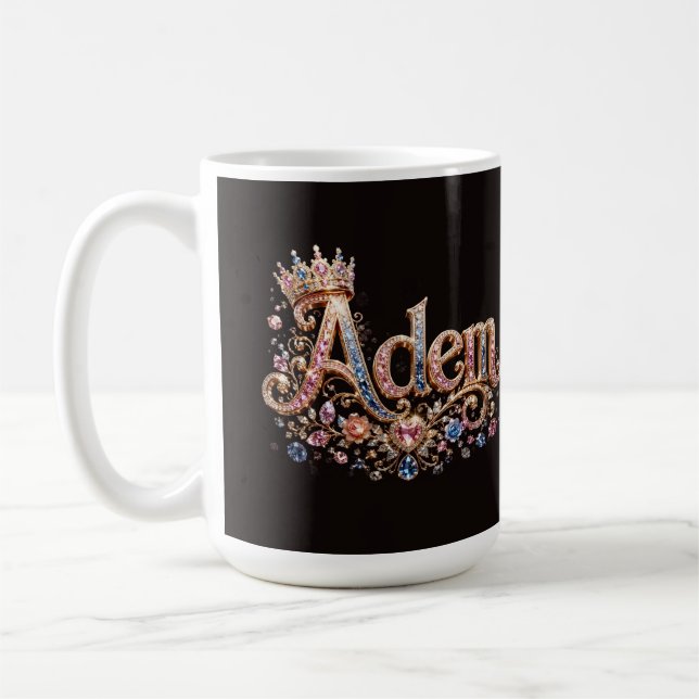 Adam Crown Custom Coffee Mug (Left)