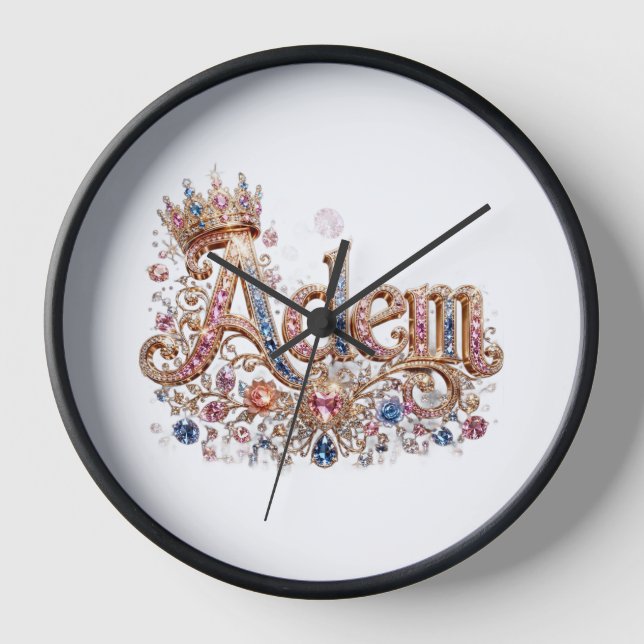 Adam Crown Decorative Wall Clock (Front)