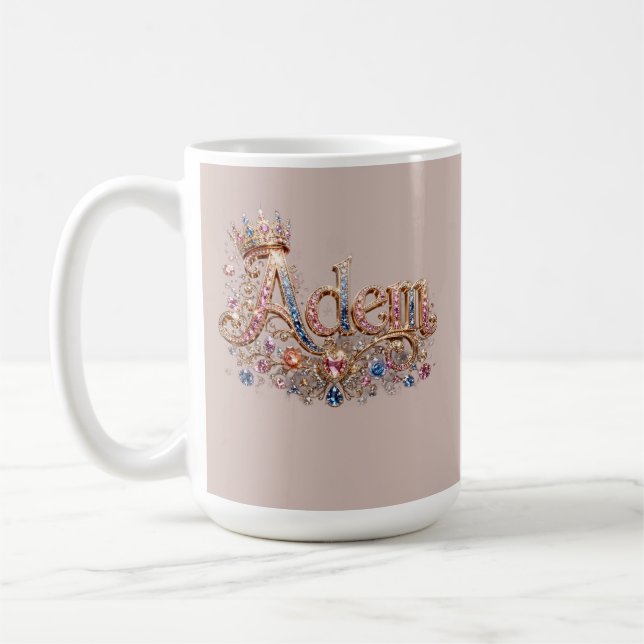 Adam Crown Design Coffee Mug (Left)
