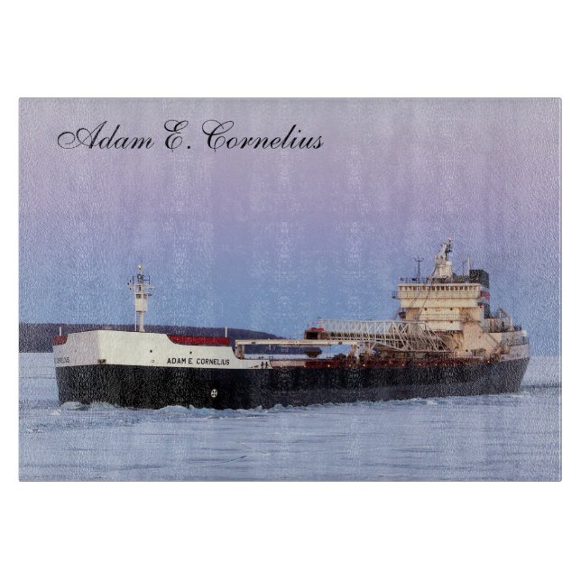Adam E. Cornelius cutting board (Front)