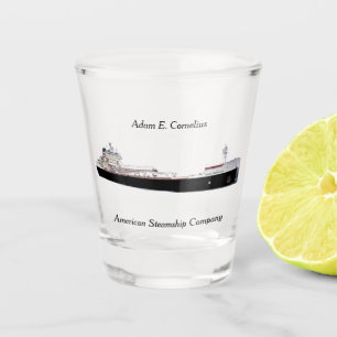 Adam E. Cornelius shot glass