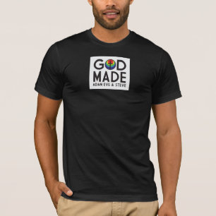 Adam Eve and Steve Black Tee