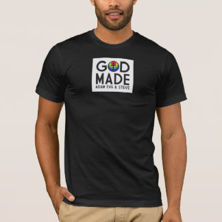 Adam Eve and Steve Black Tee