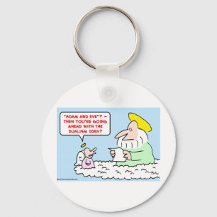 adam eve dualism key ring