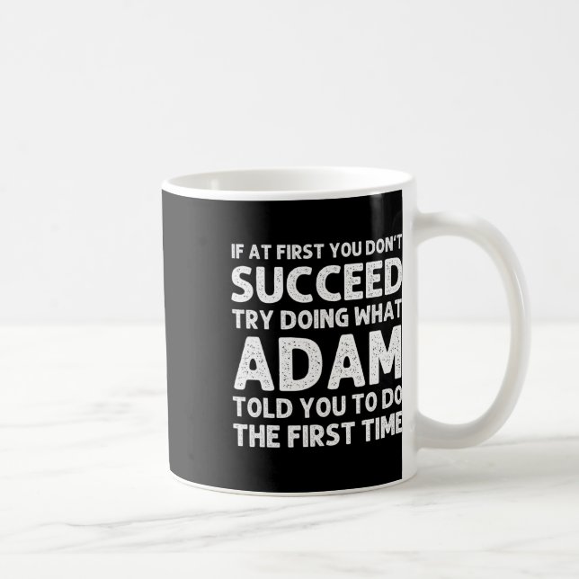 Adam Gift Name Personalised Birthday Funny Christm Coffee Mug (Right)