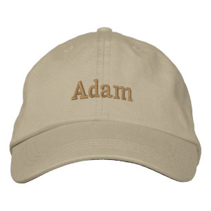 "Adam" His Name Embroidered, Embroidered Hat