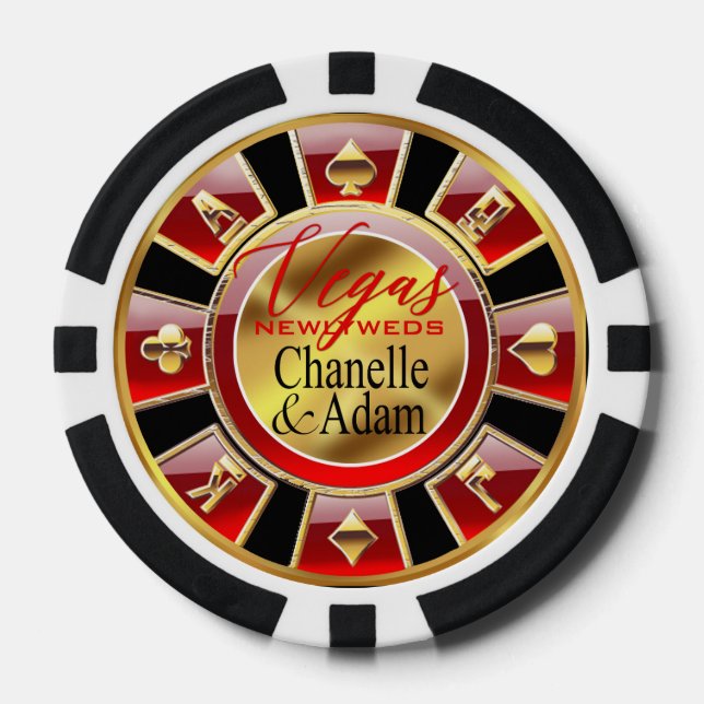 Adam Las Vegas Casino Chip | red gold (Front)