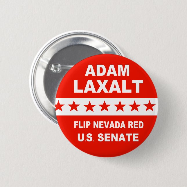 Adam Laxalt 2022 U.S. Senate Nevada 6 Cm Round Badge (Front & Back)