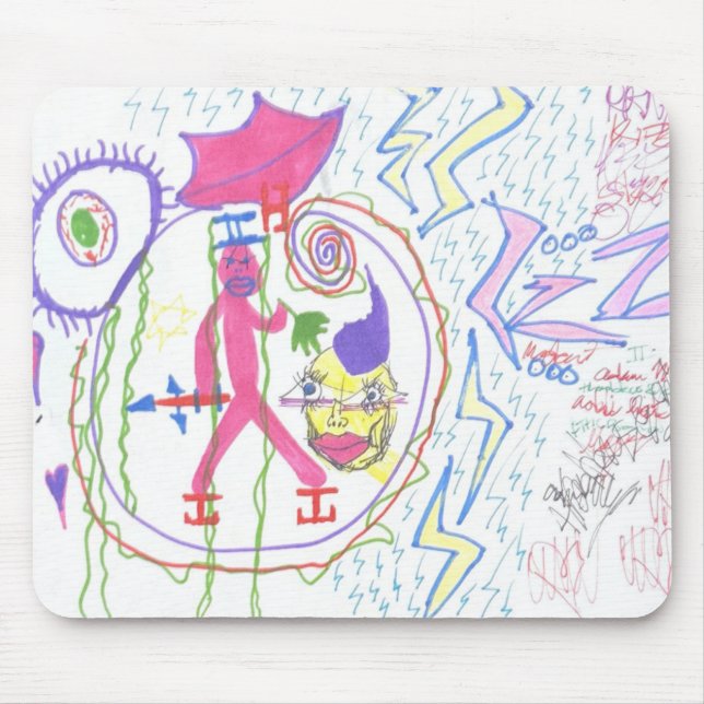 Adam Moyer Original "ZZZ's" Rare Mouse Mat (Front)