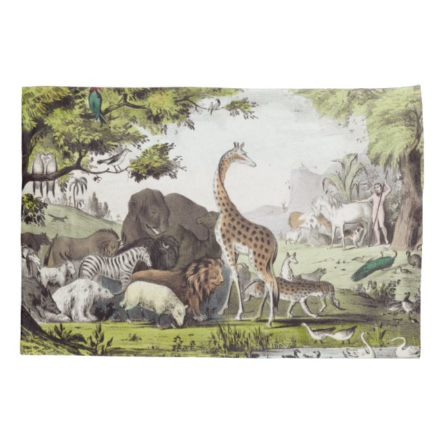 Adam Names the Creatures Pillowcase (Back)