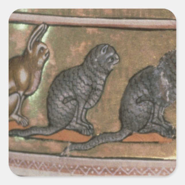 Adam naming the animals, of North Midlands Square Sticker (Front)