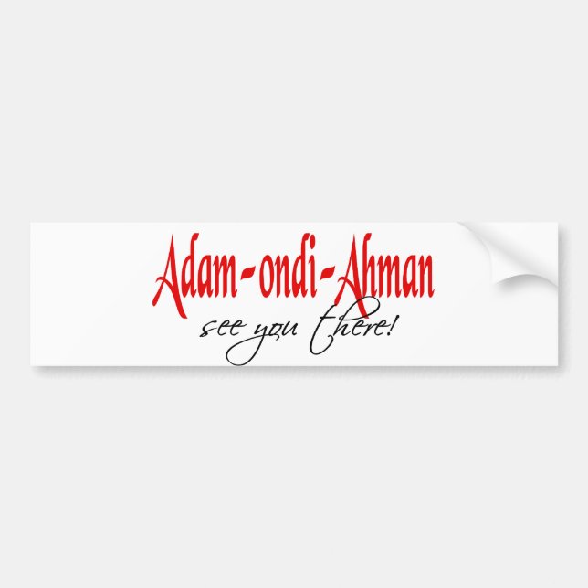 Adam Ondi Ahman Bumper Sticker (Front)